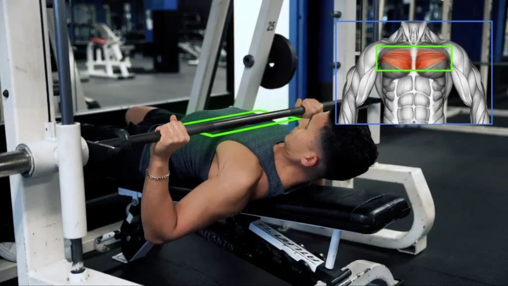 Optimal elbow angle on the straight up and down Smith machine