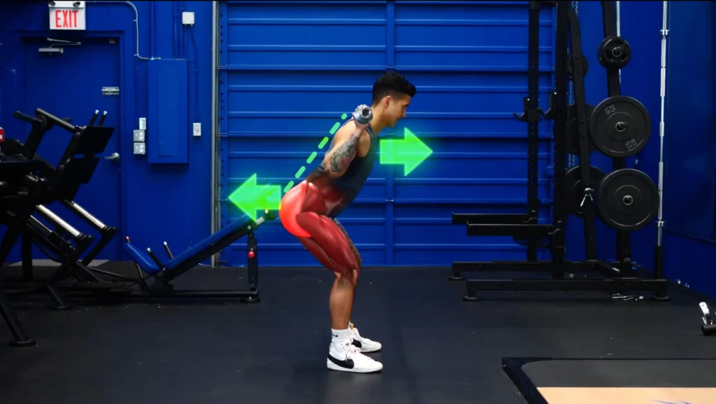 Glute workout exercise 3 squat form 2