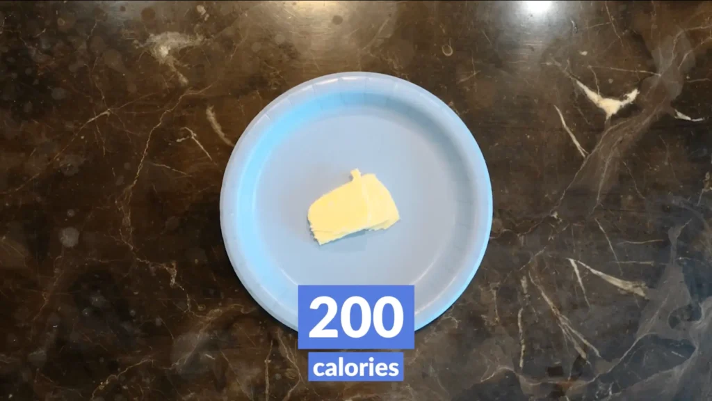 Weight loss diet 200 calories of butter