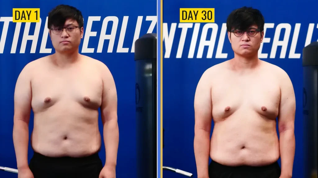 Kevin fat loss diet transformation before and after pictures