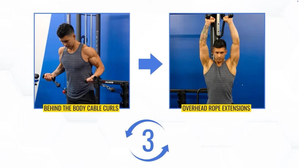 Full body workout plan workout 1 superset option 2