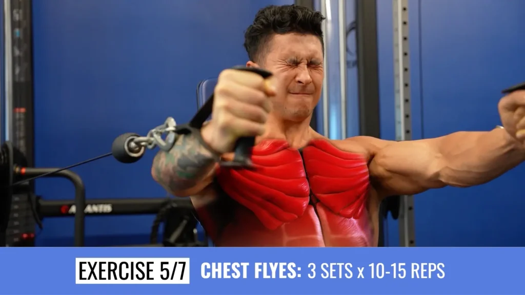 Full body workout plan workout 3 chest flyes