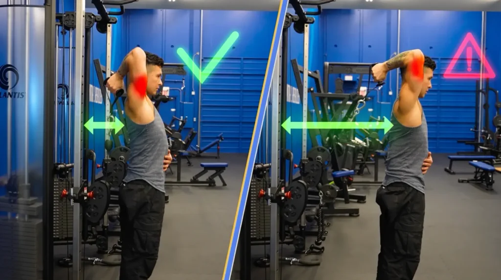 Arm exercises overhead tricep extensions form tips