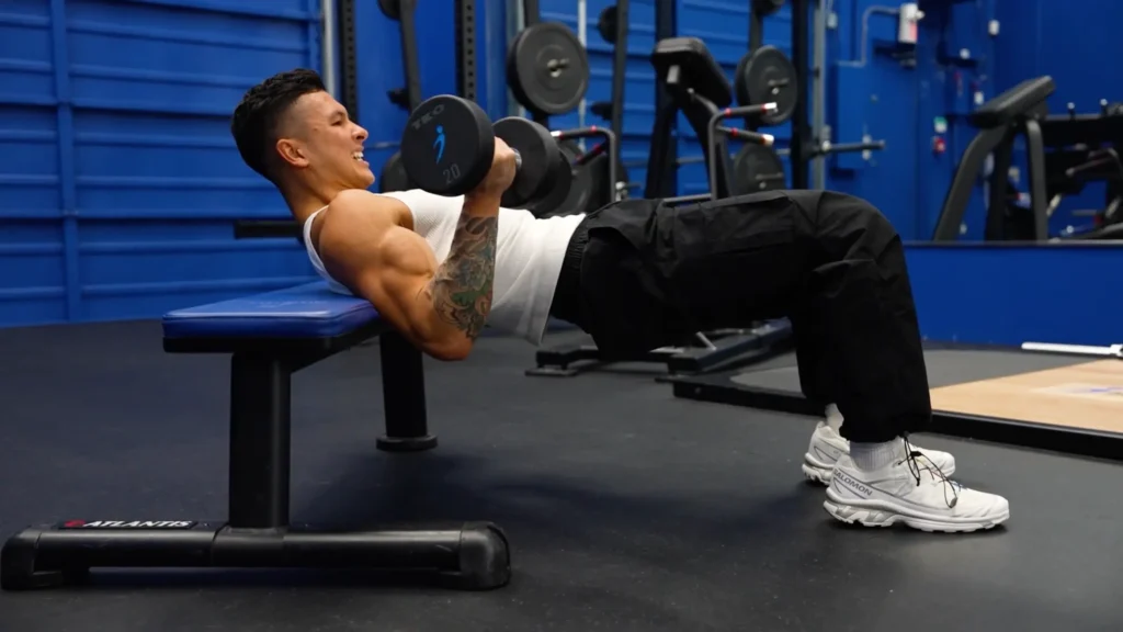 Arm exercises supported reverse preacher curl