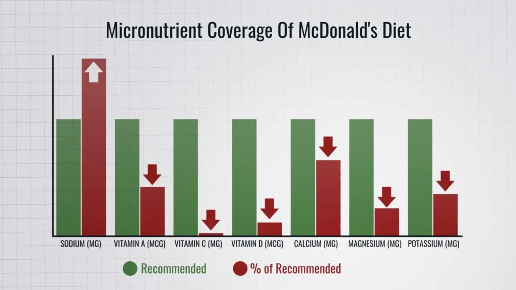 Lose weight on fast food micronutrient deficiency