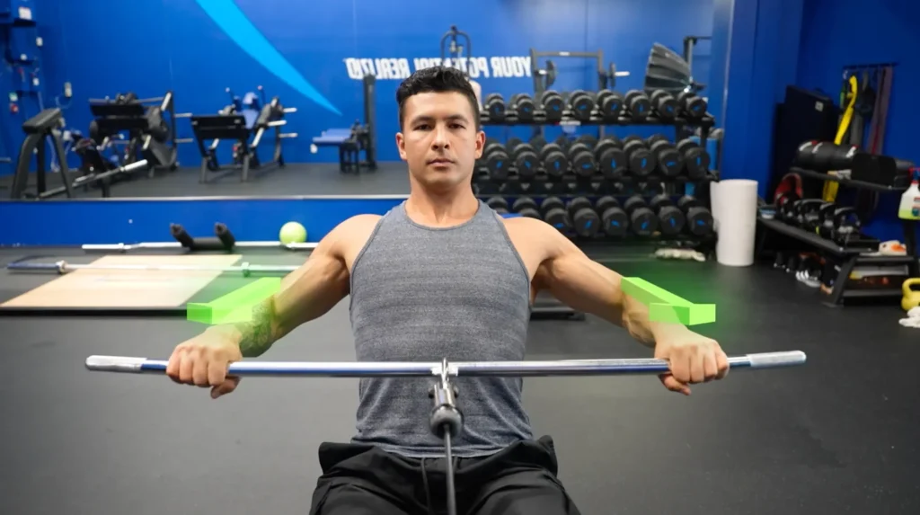 Thick back exercises exercise 1 arm path