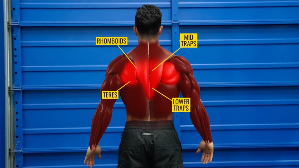 Thick back exercises exercise 1 target muscles