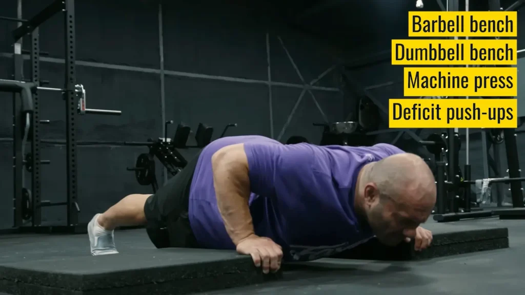 Compound exercises cambered bar bench press alternatives