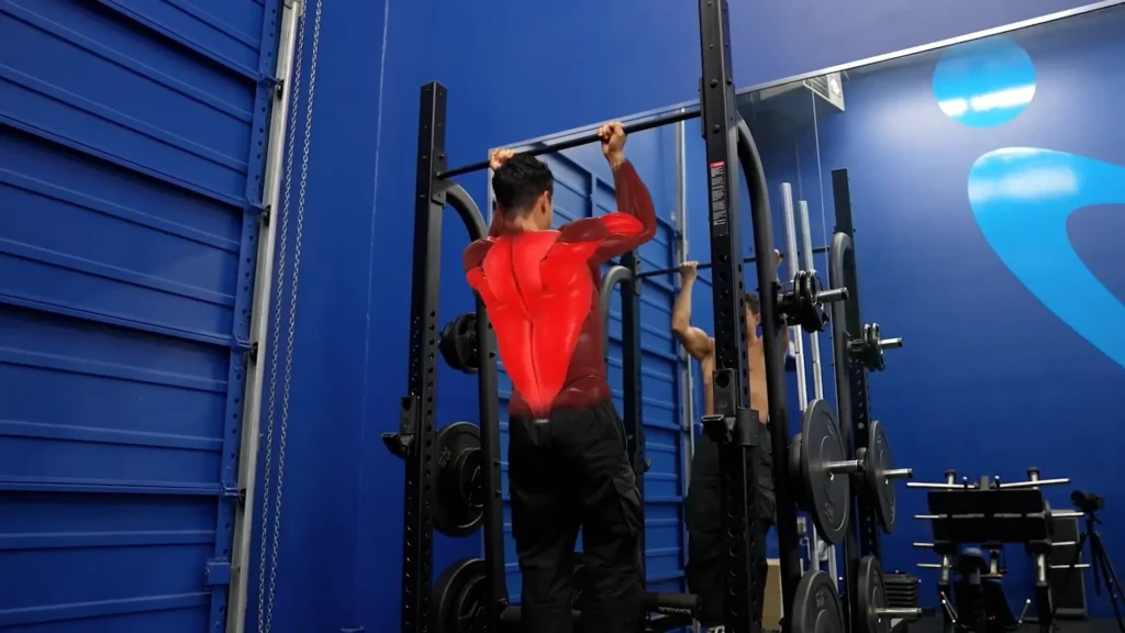 Compound exercises underhand pull up