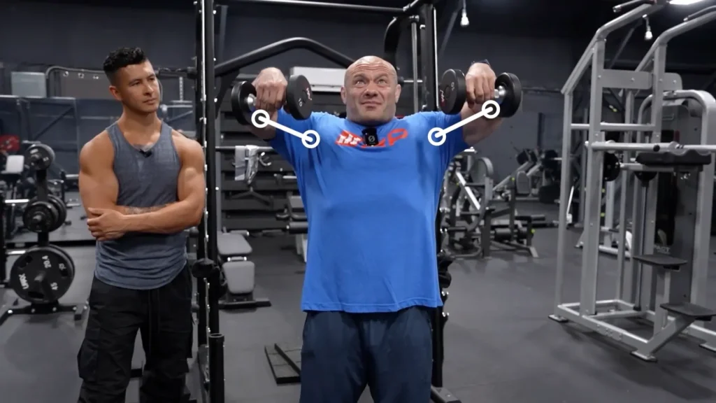 Compound exercises upright dumbbell row form cue