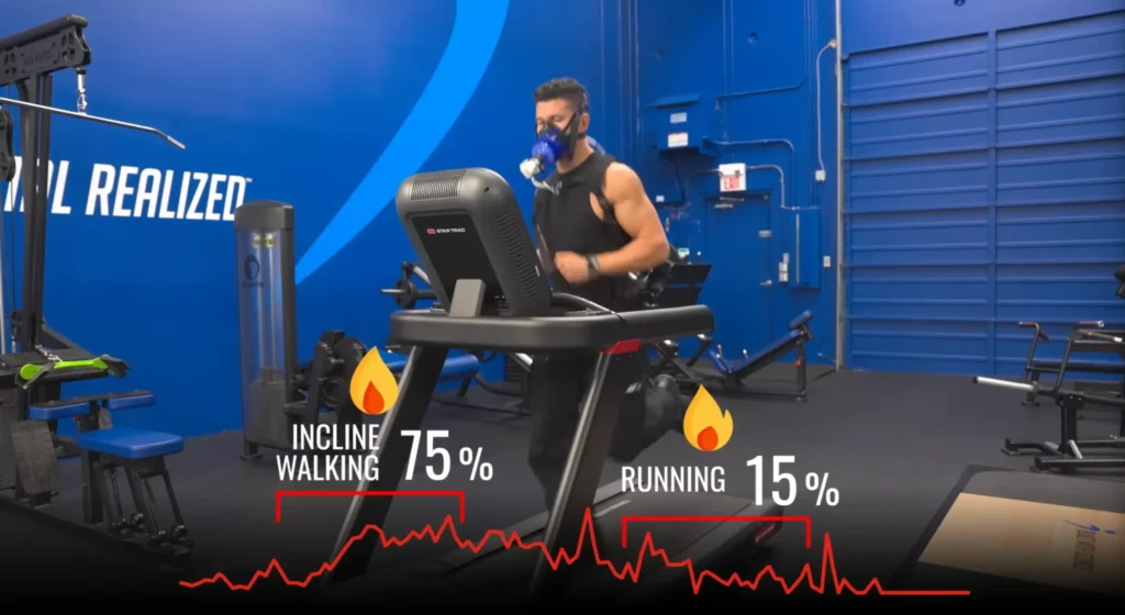 Cardio for weight loss zone 2 walk vs high intensity run graph
