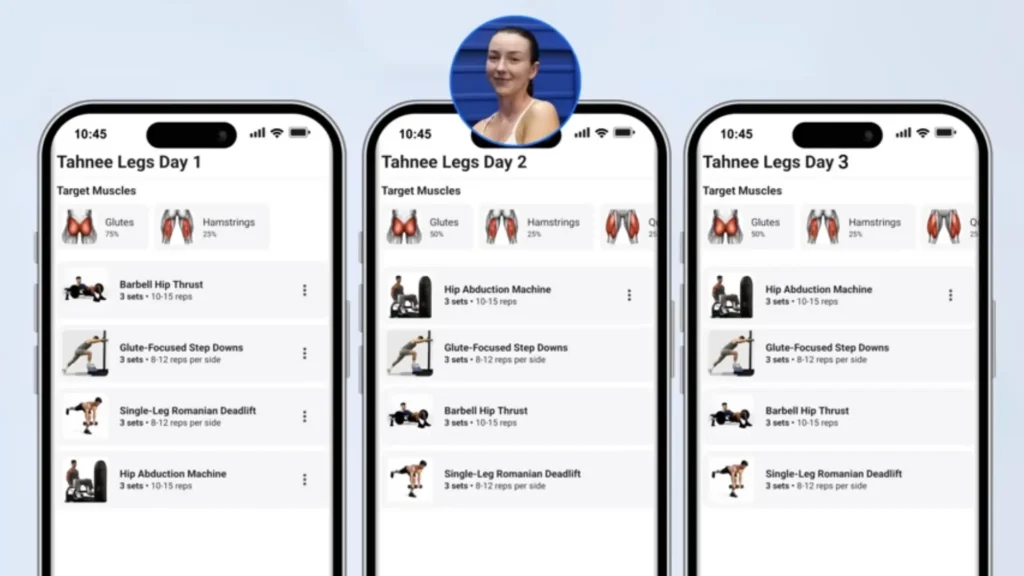 Bigger butt Tahnee legs day 3 days