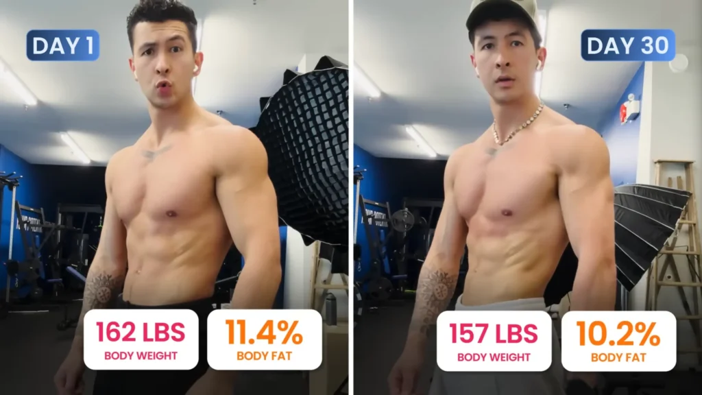 30 minutes of cardio a day day 1 vs day 30 update