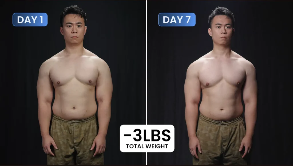 High volume low calorie foods Manson day 7
