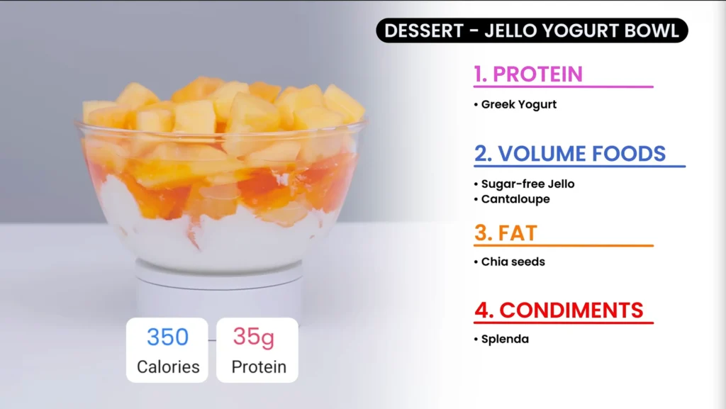 High volume low calorie foods dessert