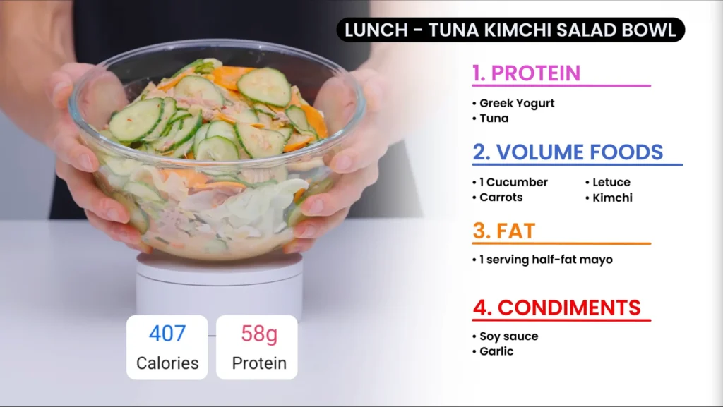 High volume low calorie foods lunch asian
