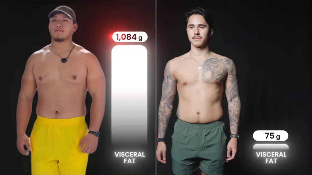 How to lose stubborn fat Eric vs Brian visceral fat